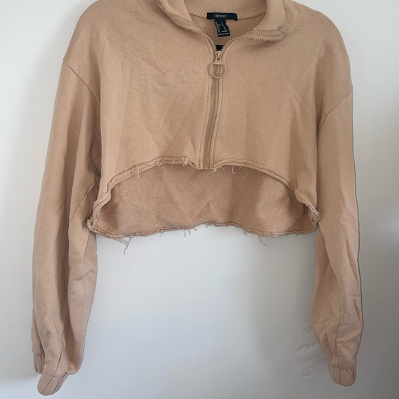 Zip Up Crop Top - Picture 3 of 3